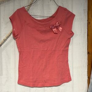 Coral Coquette Baby T Shirt